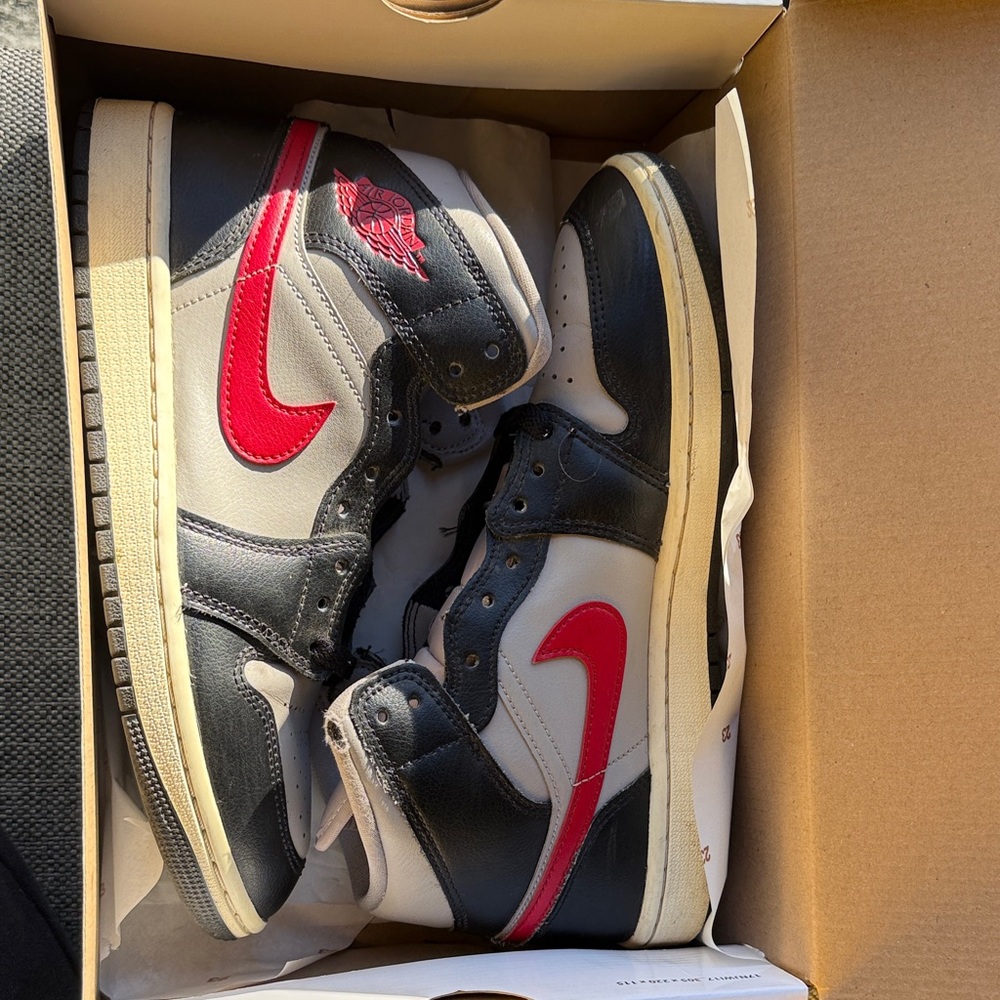 Nike Air Jordan High Tops - Black, White, Red